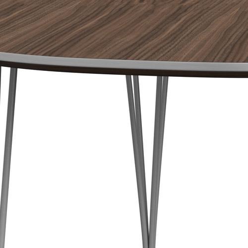 [product_category]-Fritz Hansen Superellipse Extending Table Grey Powder Coated/Walnut Veneer, 270x100 Cm-Fritz Hansen-B620-WAL001-SPAL-GRBA-FRI-4