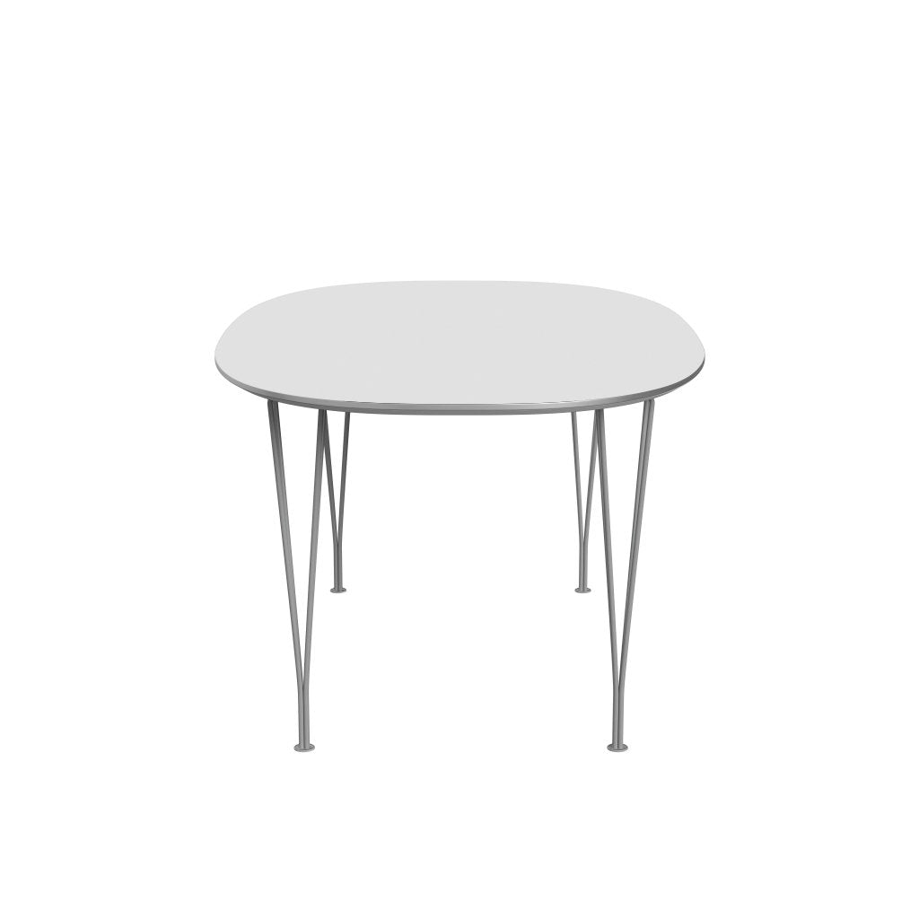 [product_category]-Fritz Hansen Superellipse Extending Table Grey Powder Coated/White Fenix Laminates, 270x100 Cm-Fritz Hansen-B620-FXWHL-SPAL-GRBA-FRI-3