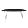 Fritz Hansen Superellipse™ Extending Table Nine Grey/Black Fenix Laminate, 270x100 Cm
