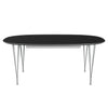 Fritz Hansen Superellipse™ Extending Table Nine Grey/Black Fenix Laminate, 300x120 Cm