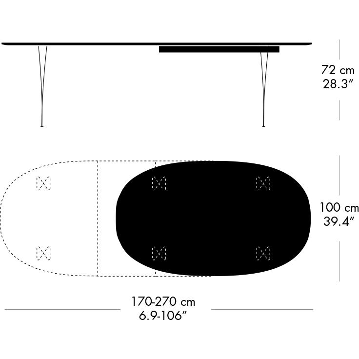 [product_category]-Fritz Hansen Superellipse Extending Table Nine Grey/Grey Fenix Laminates, 270x100 Cm-Fritz Hansen-B620-FXGRL-SPAL-DRNIGR-FRI-5