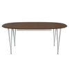 Fritz Hansen Superellipse™ Extending Table Nine Grey/Walnut Veneer With Walnut Table Edge, 300x120 Cm