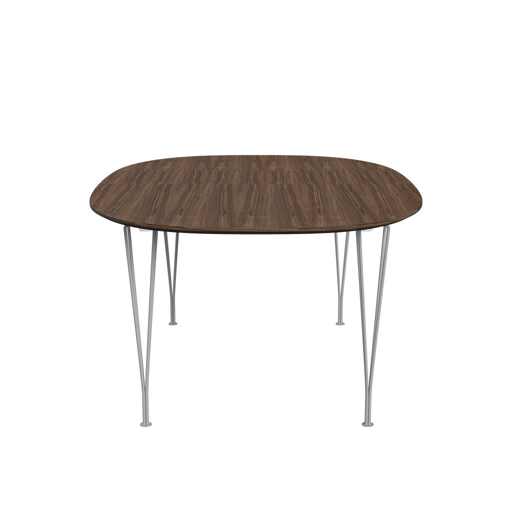 [product_category]-Fritz Hansen Superellipse Extending Table Silver Grey/Walnut Veneer With Walnut Table Edge, 300x120 Cm-Fritz Hansen-B619-WAL001-WAL001-SIGREY-FRI-3