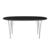 Fritz Hansen Superellipse™ Extending Table Silvergrey/Black Fenix Laminates, 270x100 Cm