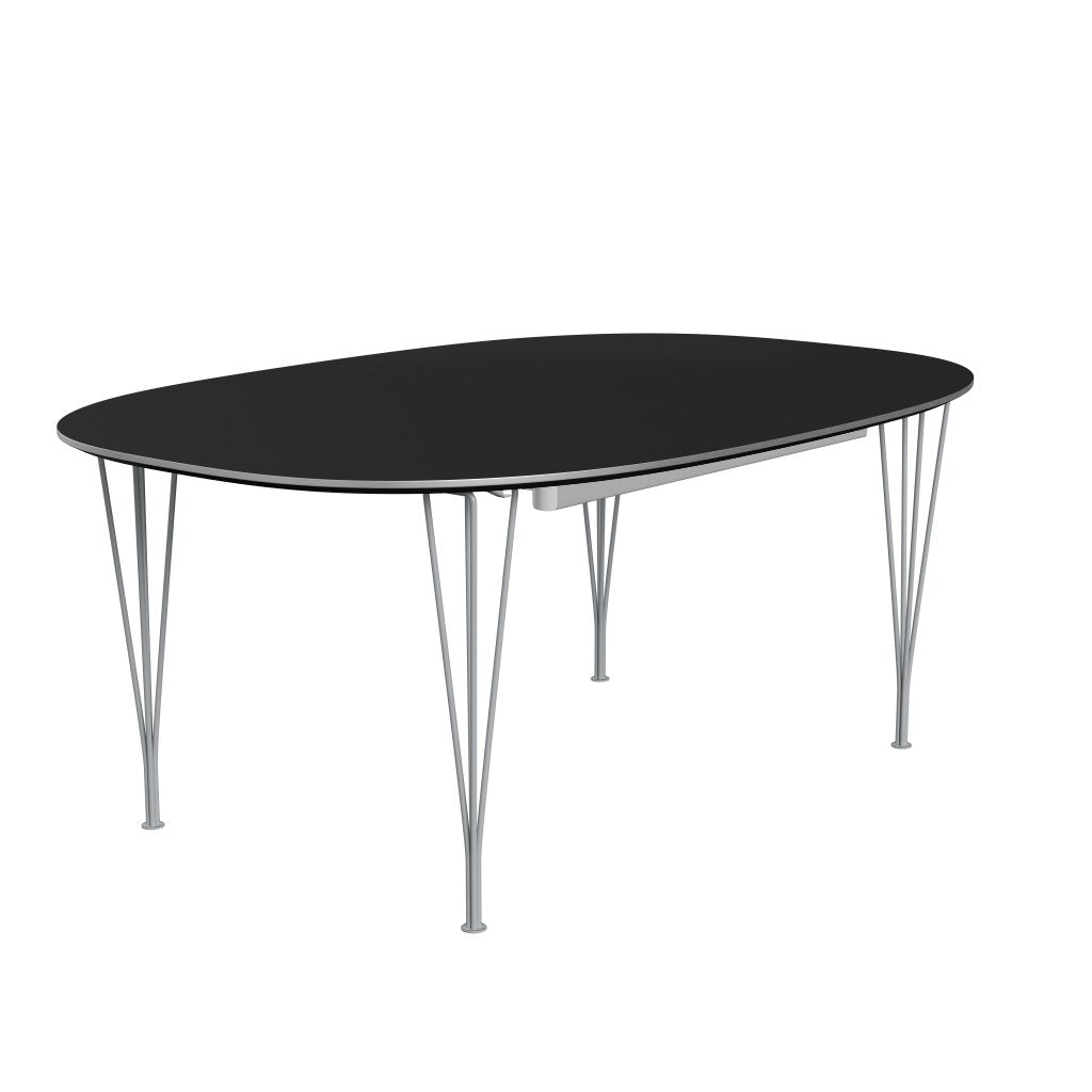 [product_category]-Fritz Hansen Superellipse Extending Table Silvergrey/Black Fenix Laminates, 300x120 Cm-Fritz Hansen-B619-FXBLL-SPAL-SIGREY-FRI-2