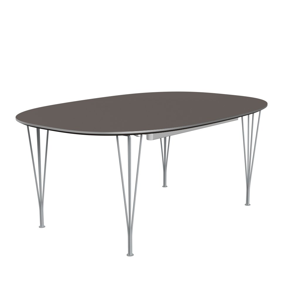 [product_category]-Fritz Hansen Superellipse Extending Table Silvergrey/Grey Fenix Laminates, 300x120 Cm-Fritz Hansen-B619-FXGRL-SPAL-SIGREY-FRI-2