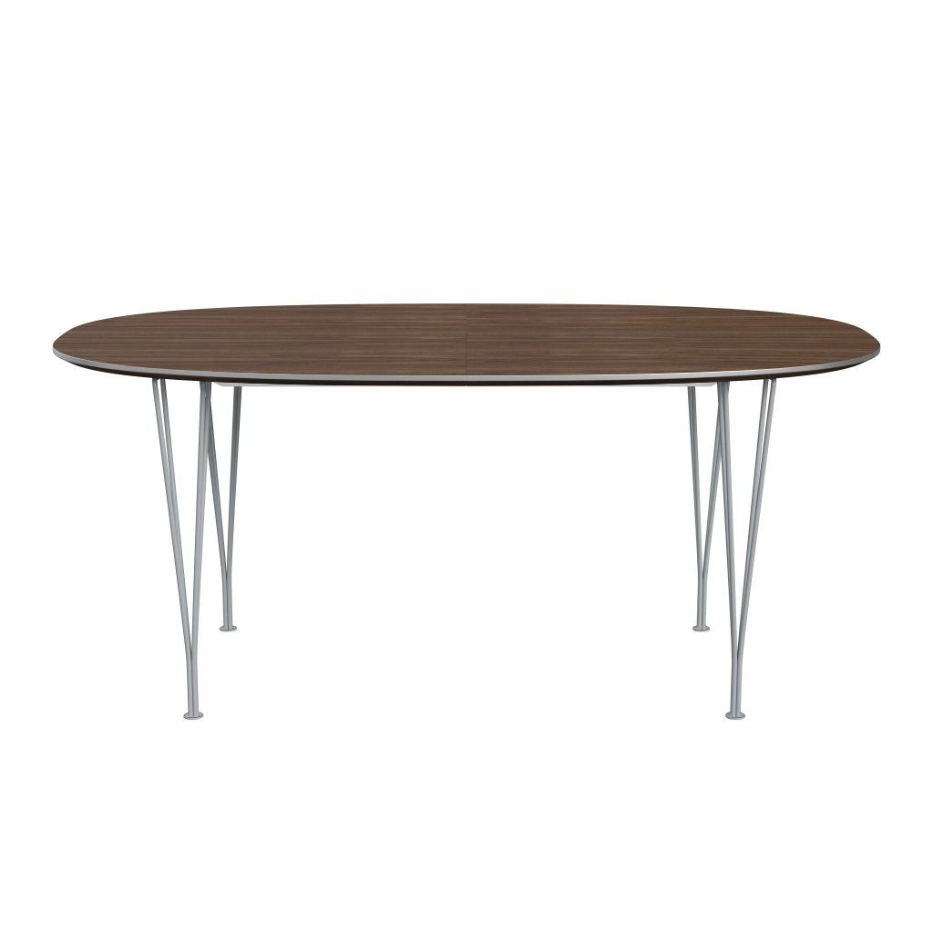 [product_category]-Fritz Hansen Superellipse Extending Table Silvergrey/Walnut Veneer, 270x100 Cm-Fritz Hansen-B620-WAL001-SPAL-SIGREY-FRI-1