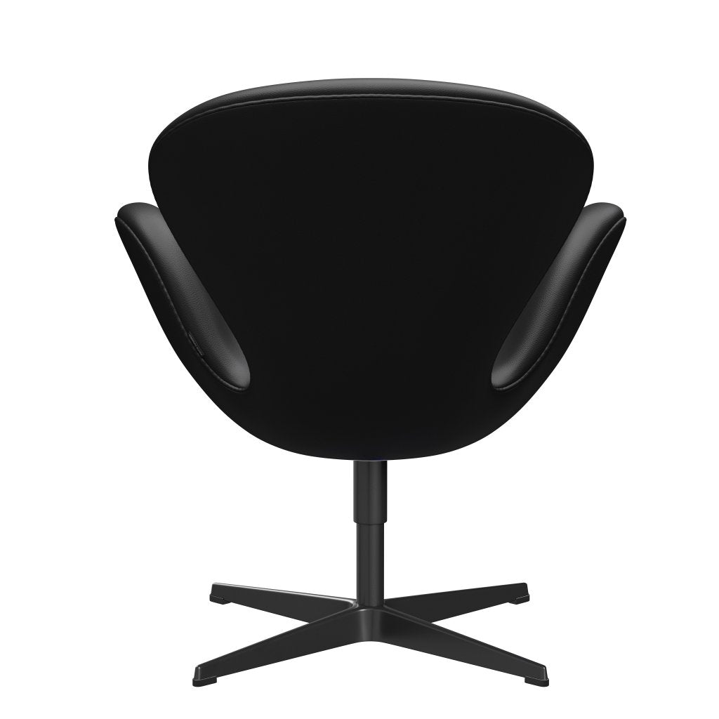[product_category]-Fritz Hansen Swan Lounge Chair, Black Lacquered/Aura Black-Fritz Hansen-3320-CLBLA-BLLA-FRI-4