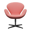  Swan™ Lounge Chair Black Lacquered/Capture Coral