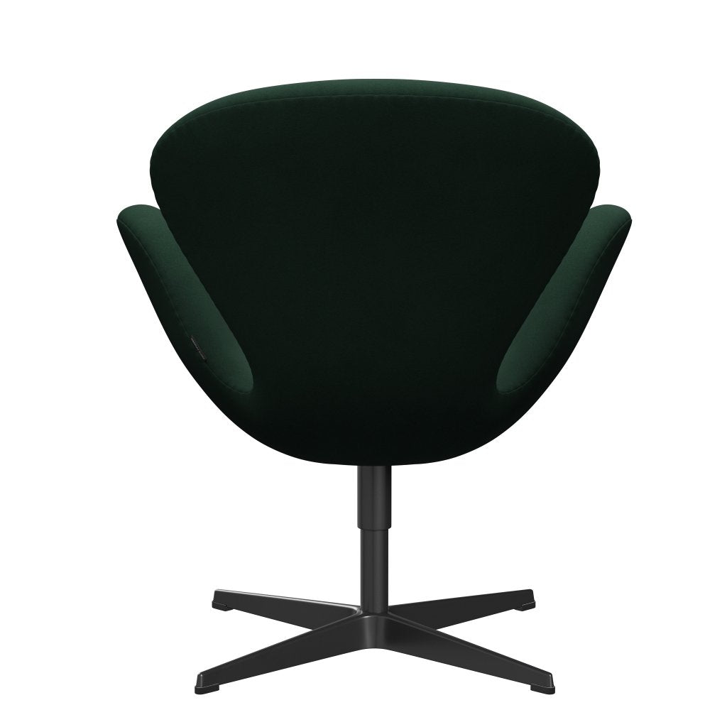 [product_category]-Fritz Hansen Swan Lounge Chair, Black Lacquered/Comfort Dark Green-Fritz Hansen-3320-C00018-BLLA-FRI-4