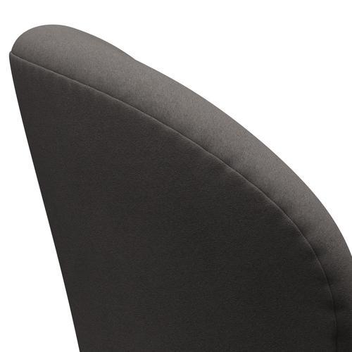 [product_category]-Fritz Hansen Swan Lounge Chair, Black Lacquered/Comfort Dark Grey (60008)-Fritz Hansen-3320-C60008-BLLA-FRI-5