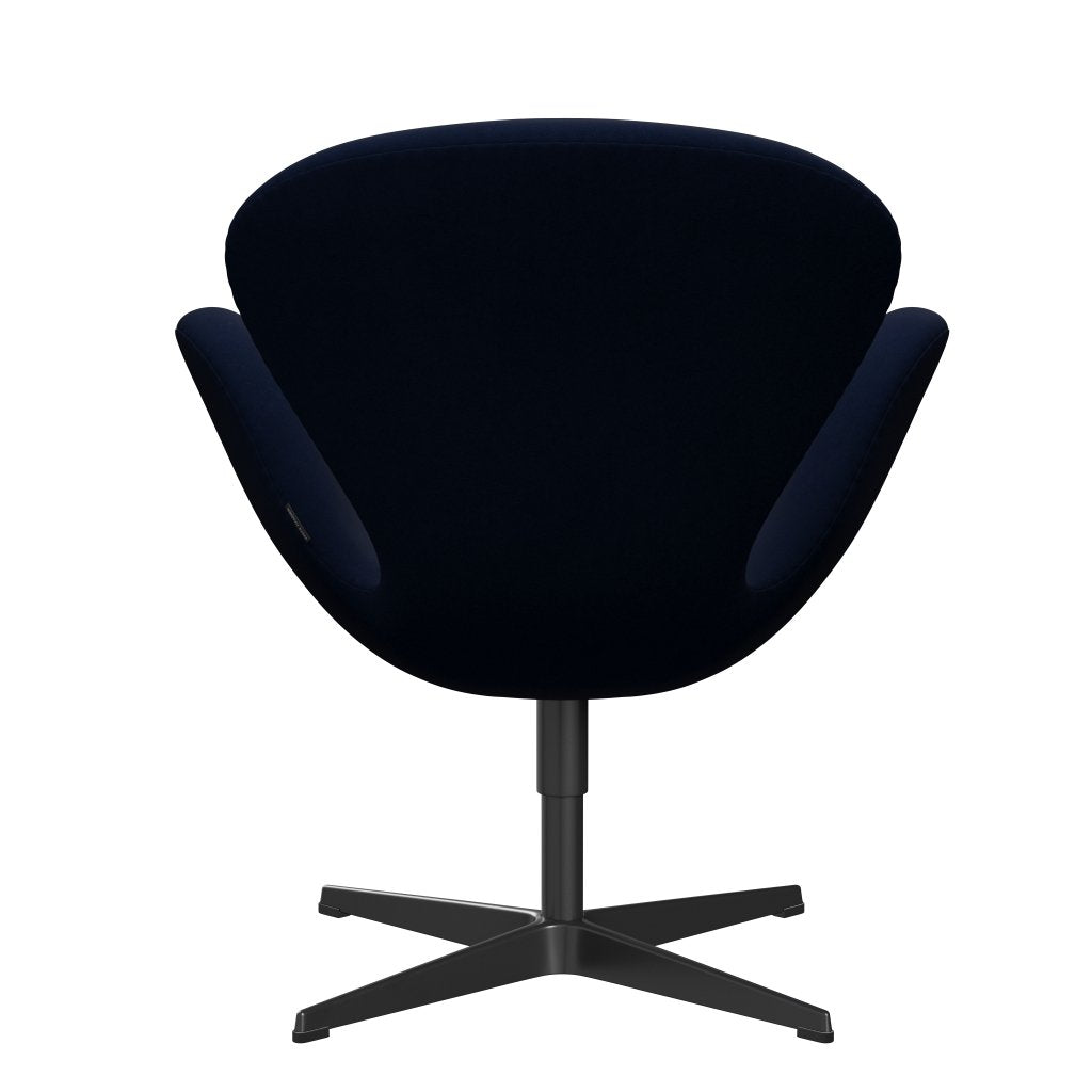 [product_category]-Fritz Hansen Swan Lounge Chair, Black Lacquered/Comfort Dark Grey/Blue-Fritz Hansen-3320-C00040-BLLA-FRI-4