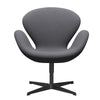 Fritz Hansen Swan™ Lounge Chair, Black Lacquered/Comfort Grey (01012)