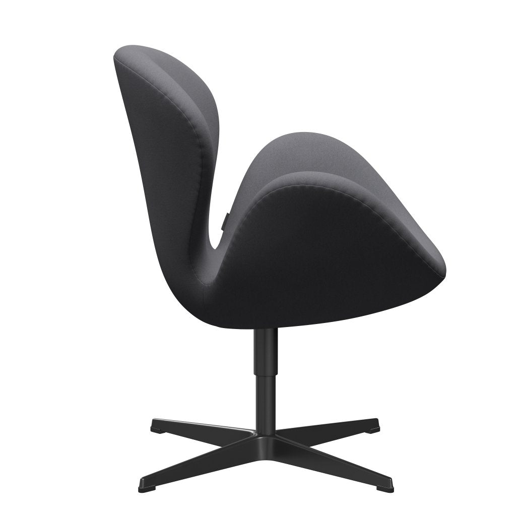 [product_category]-Fritz Hansen Swan Lounge Chair, Black Lacquered/Comfort Grey (01012)-Fritz Hansen-3320-C01012-BLLA-FRI-3