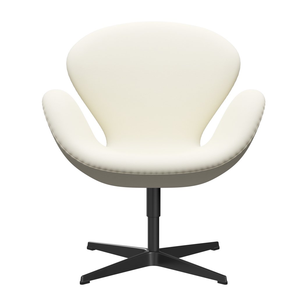 [product_category]-Fritz Hansen Swan Lounge Chair, Black Lacquered/Comfort White-Fritz Hansen-3320-C60005-BLLA-FRI-1