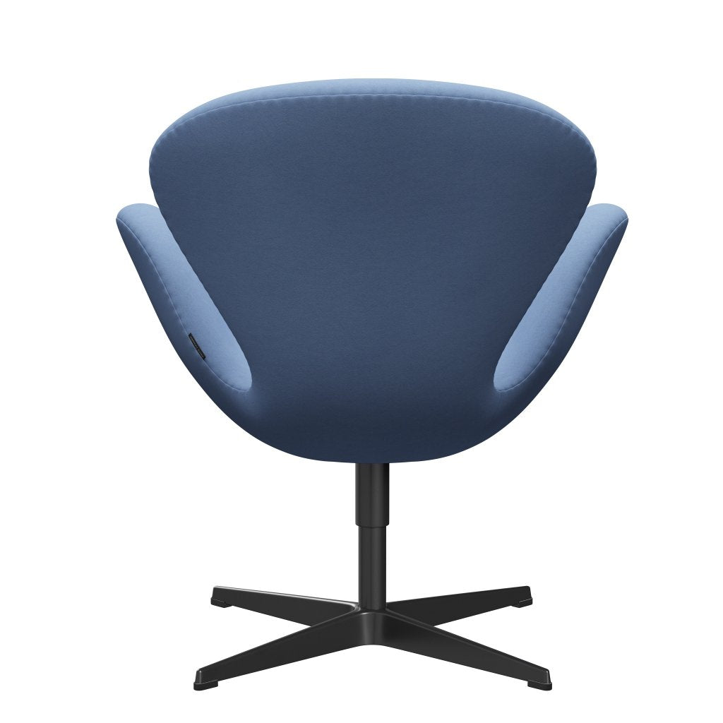 [product_category]-Fritz Hansen Swan Lounge Chair, Black Lacquered/Comfort White/Blue-Fritz Hansen-3320-C66002-BLLA-FRI-4