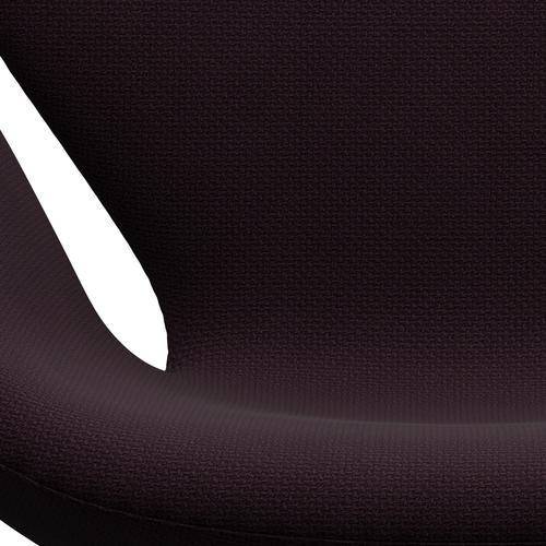 [product_category]-Fritz Hansen Swan Lounge Chair, Black Lacquered/Diablo Plum-Fritz Hansen-3320-DIA301-BLLA-FRI-6