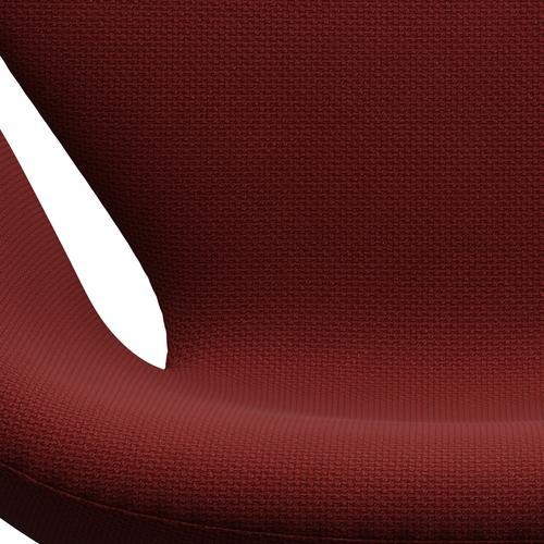 [product_category]-Fritz Hansen Swan Lounge Chair, Black Lacquered/Diablo Wine Red-Fritz Hansen-3320-DIA302-BLLA-FRI-6