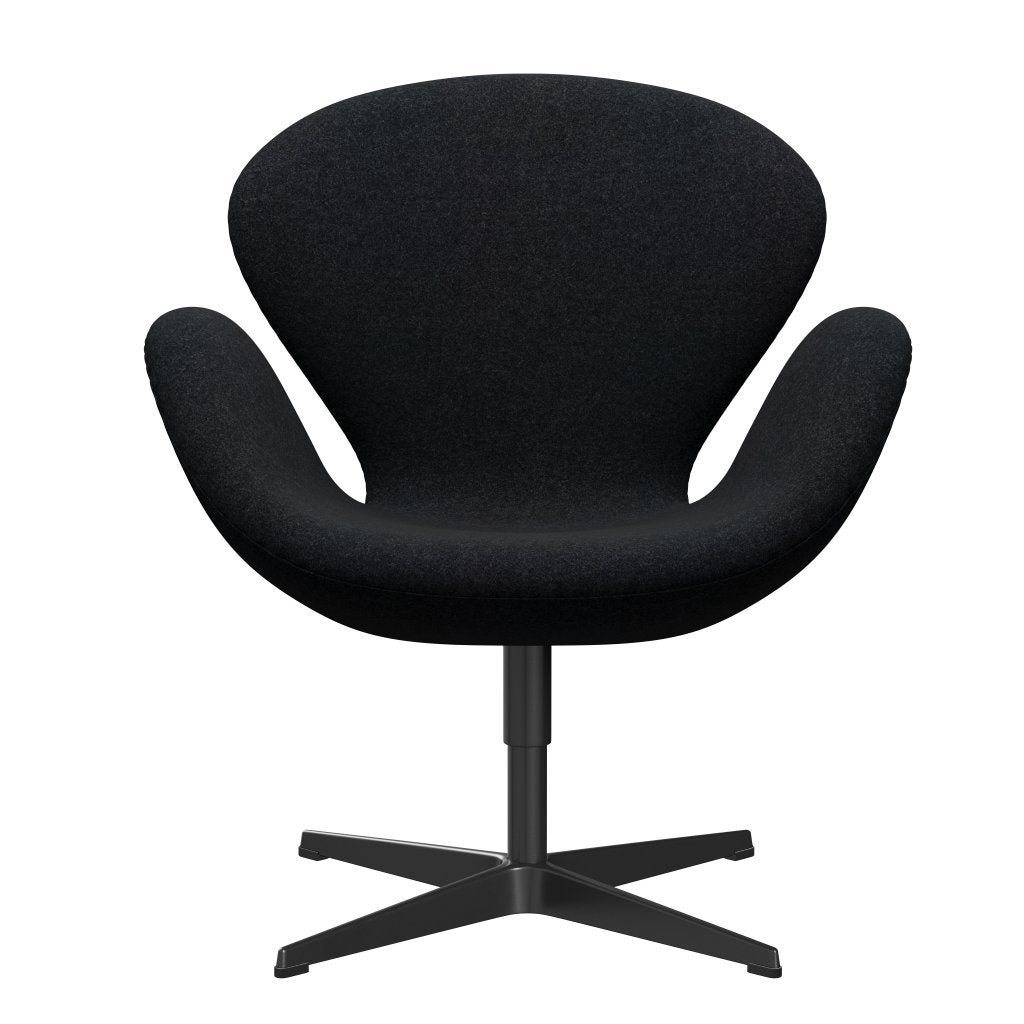 [product_category]-Fritz Hansen Swan Lounge Chair, Black Lacquered/Divina Md Black-Fritz Hansen-3320-DMD193-BLLA-FRI-1