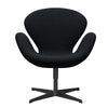 Fritz Hansen Swan™ Lounge Chair, Black Lacquered/Divina Md Black