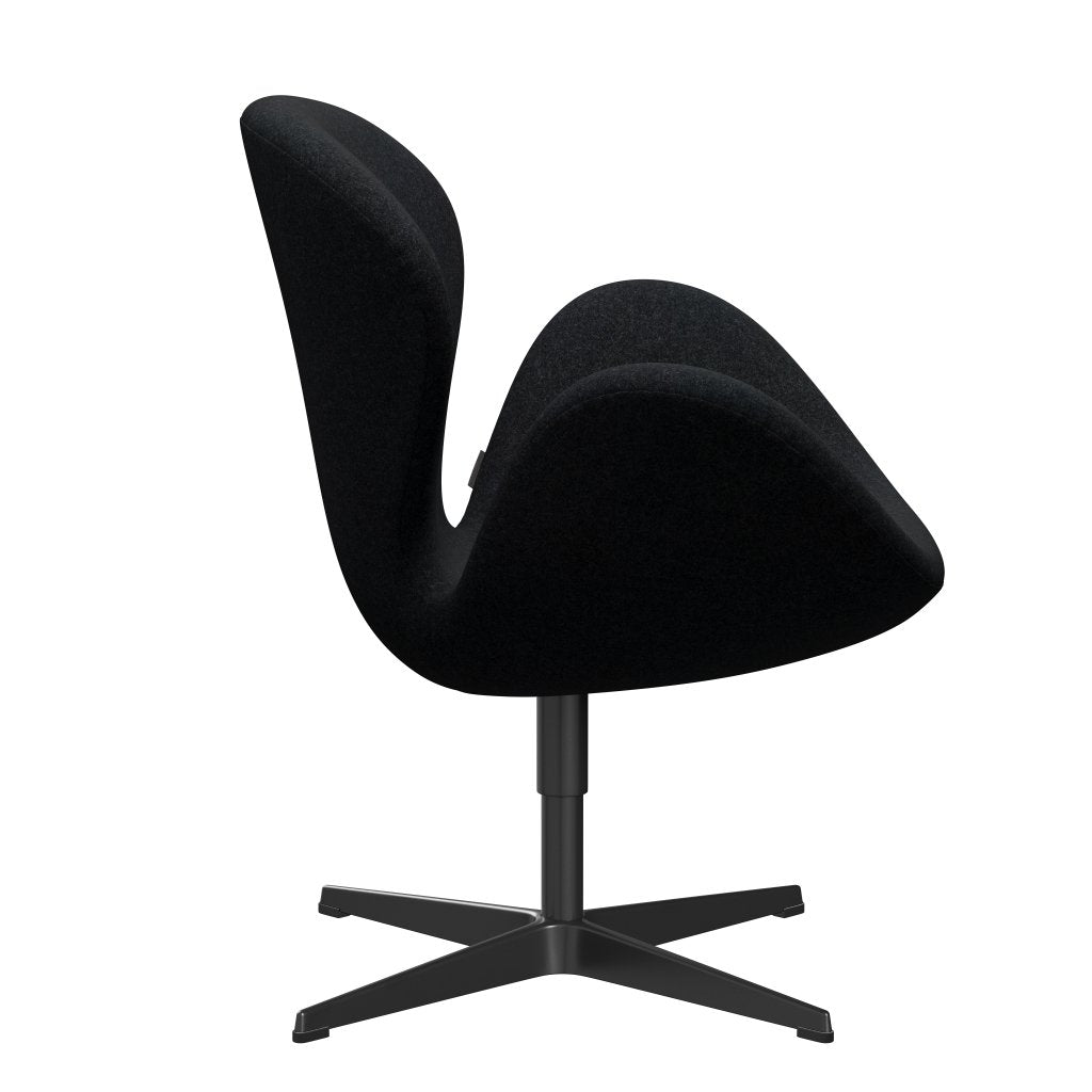 [product_category]-Fritz Hansen Swan Lounge Chair, Black Lacquered/Divina Md Black-Fritz Hansen-3320-DMD193-BLLA-FRI-3
