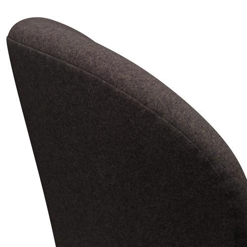 [product_category]-Fritz Hansen Swan Lounge Chair, Black Lacquered/Divina Md Chocolate-Fritz Hansen-3320-DMD353-BLLA-FRI-5