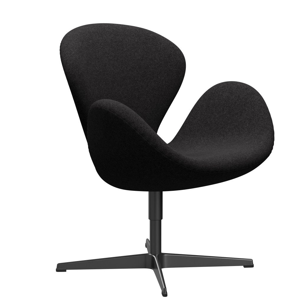[product_category]-Fritz Hansen Swan Lounge Chair, Black Lacquered/Divina Md Dark Grey-Fritz Hansen-3320-DMD293-BLLA-FRI-2