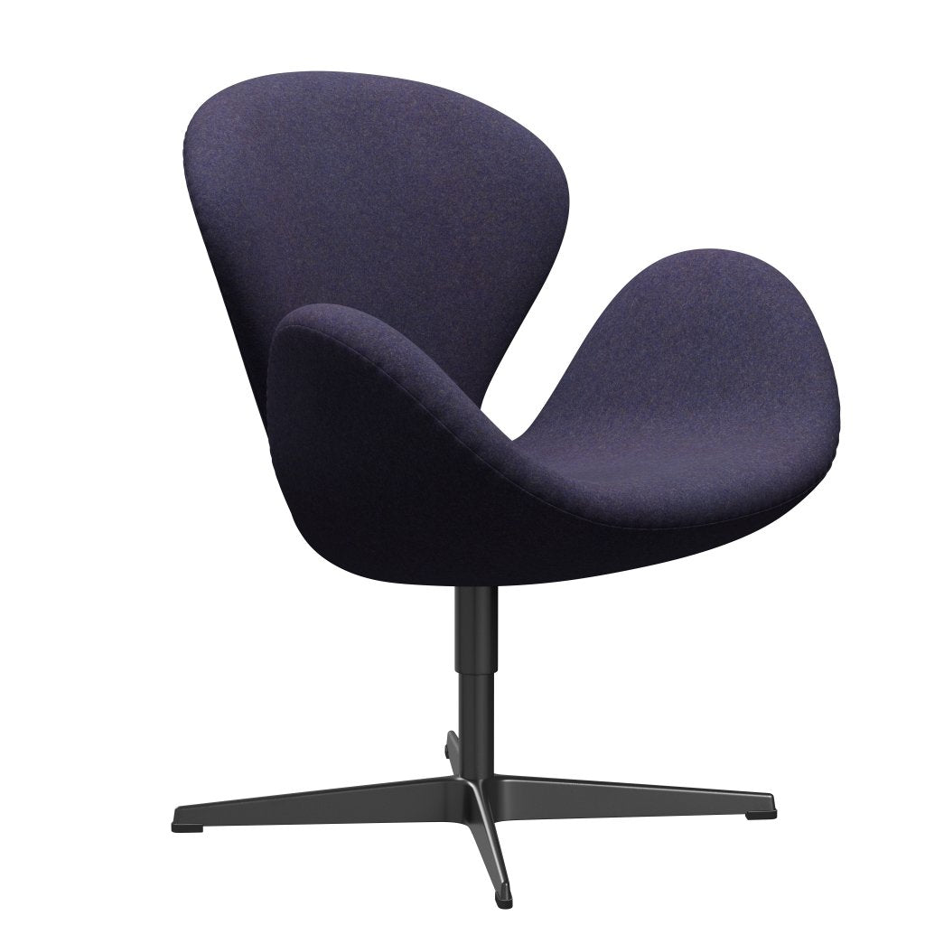 [product_category]-Fritz Hansen Swan Lounge Chair, Black Lacquered/Divina Md Dusty Blue-Fritz Hansen-3320-DMD753-BLLA-FRI-2