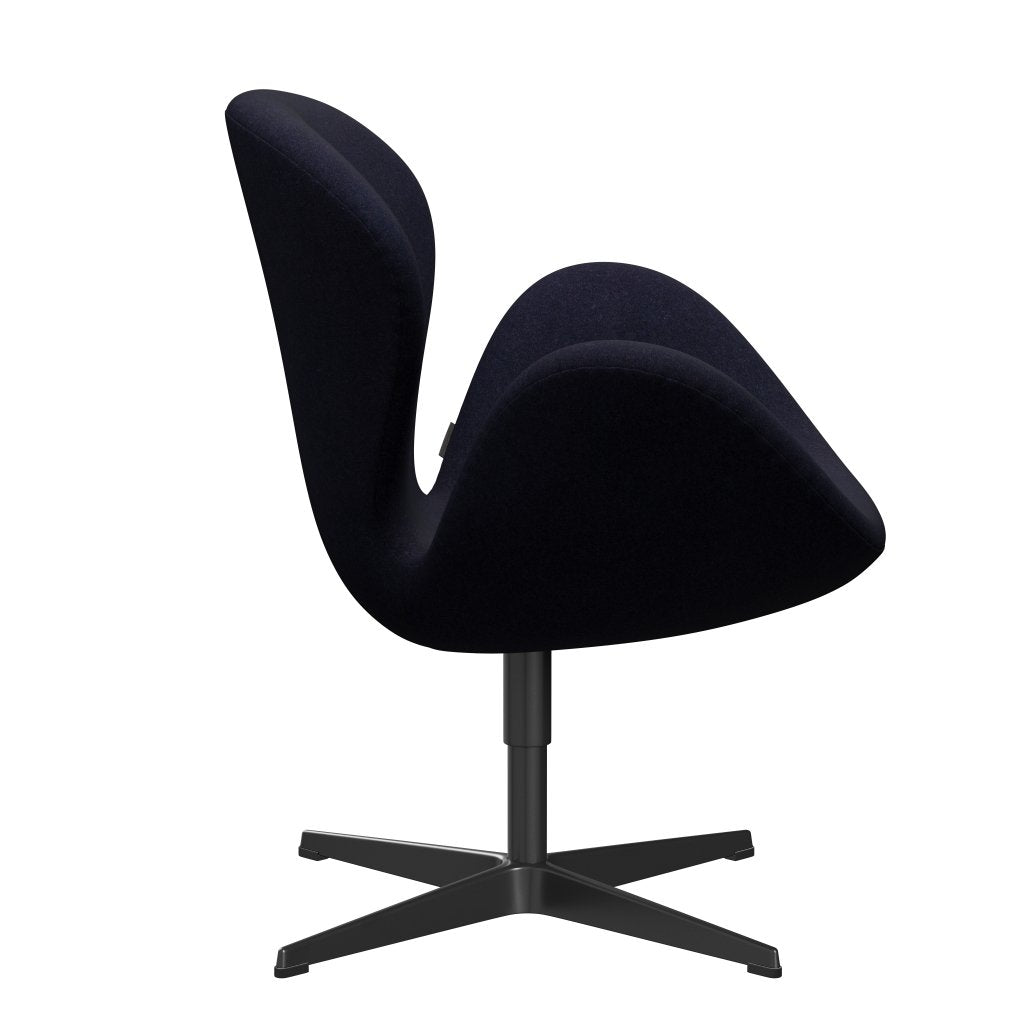 [product_category]-Fritz Hansen Swan Lounge Chair, Black Lacquered/Divina Md Navy Dark-Fritz Hansen-3320-DMD783-BLLA-FRI-3