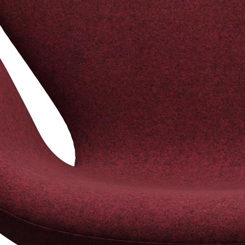 [product_category]-Fritz Hansen Swan Lounge Chair, Black Lacquered/Divina Md Raspberry-Fritz Hansen-3320-DMD633-BLLA-FRI-6