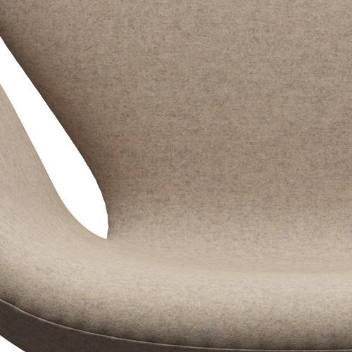 [product_category]-Fritz Hansen Swan Lounge Chair, Black Lacquered/Divina Md Sand Colours-Fritz Hansen-3320-DMD213-BLLA-FRI-6