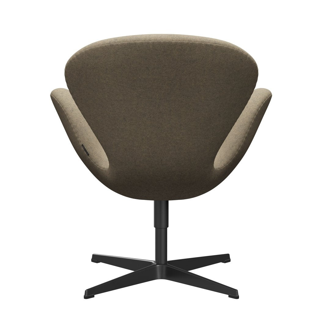 [product_category]-Fritz Hansen Swan Lounge Chair, Black Lacquered/Divina Melange Grey Sand-Fritz Hansen-3320-DIM237-BLLA-FRI-4