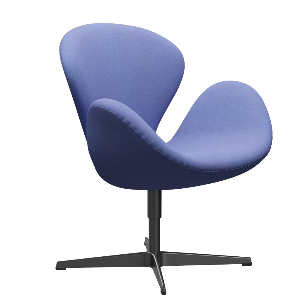 [product_category]-Fritz Hansen Swan Lounge Chair, Black Lacquered/Divina Pastel Blue-Fritz Hansen-3320-DIV676-BLLA-FRI-2