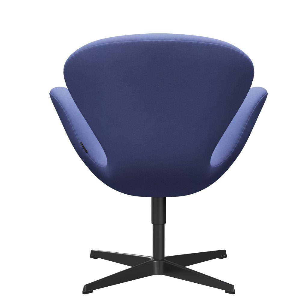 [product_category]-Fritz Hansen Swan Lounge Chair, Black Lacquered/Divina Pastel Blue-Fritz Hansen-3320-DIV676-BLLA-FRI-4