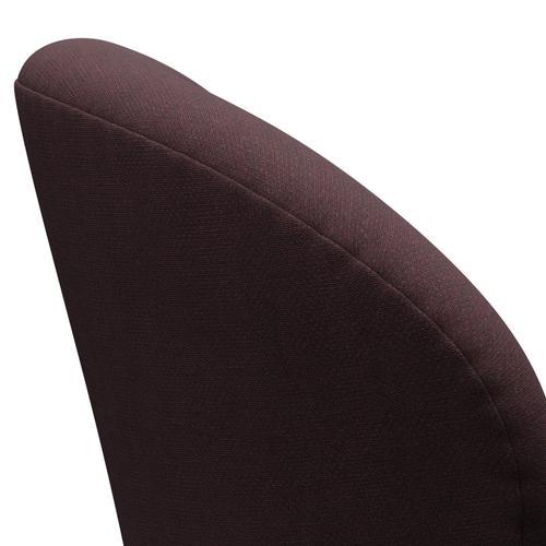 [product_category]-Fritz Hansen Swan Lounge Chair, Black Lacquered/Fiord Burgundy-Fritz Hansen-3320-FIO591-BLLA-FRI-5