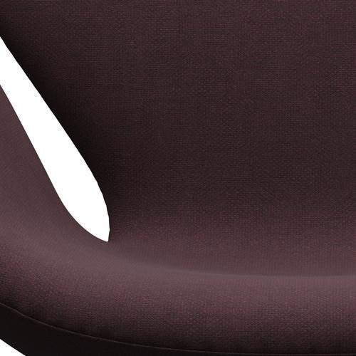 [product_category]-Fritz Hansen Swan Lounge Chair, Black Lacquered/Fiord Burgundy-Fritz Hansen-3320-FIO591-BLLA-FRI-6