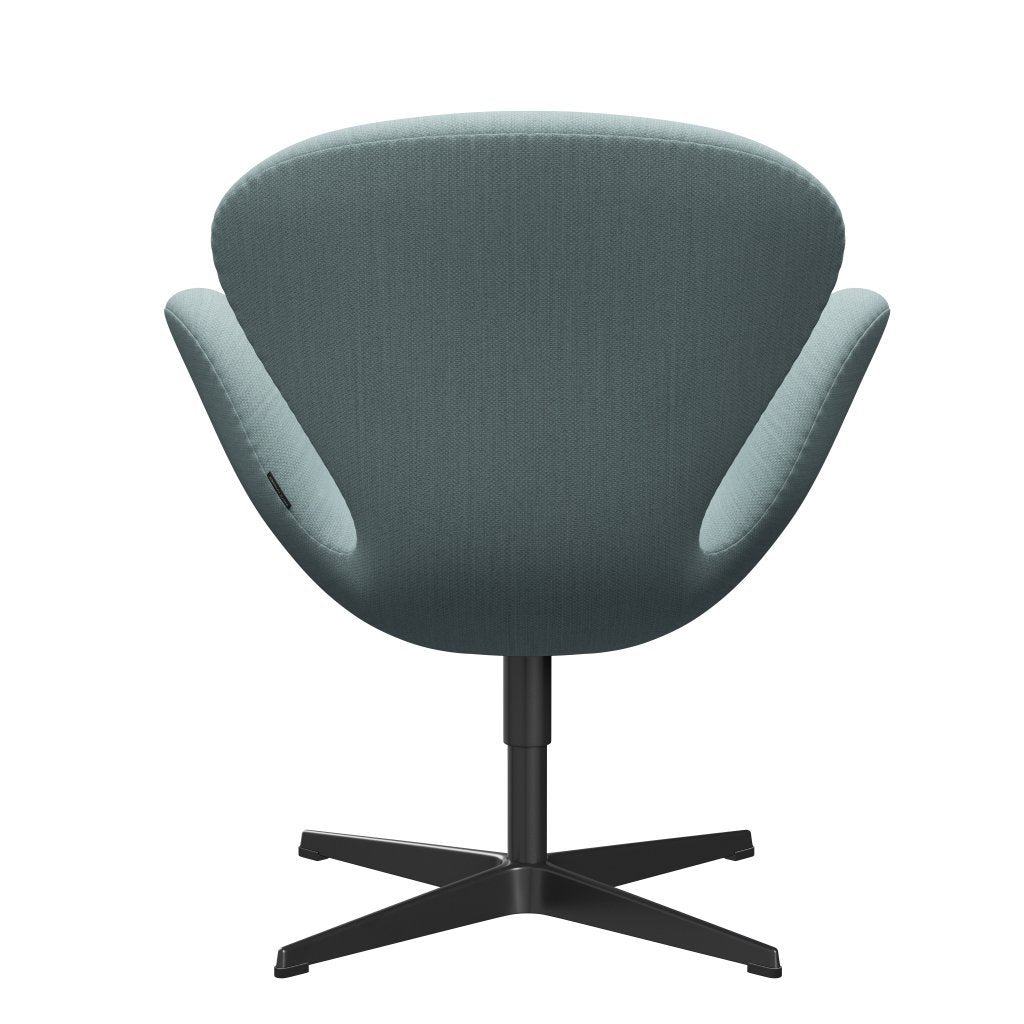 [product_category]-Fritz Hansen Swan Lounge Chair, Black Lacquered/Fiord Light Blue/Stone-Fritz Hansen-3320-FIO721-BLLA-FRI-4