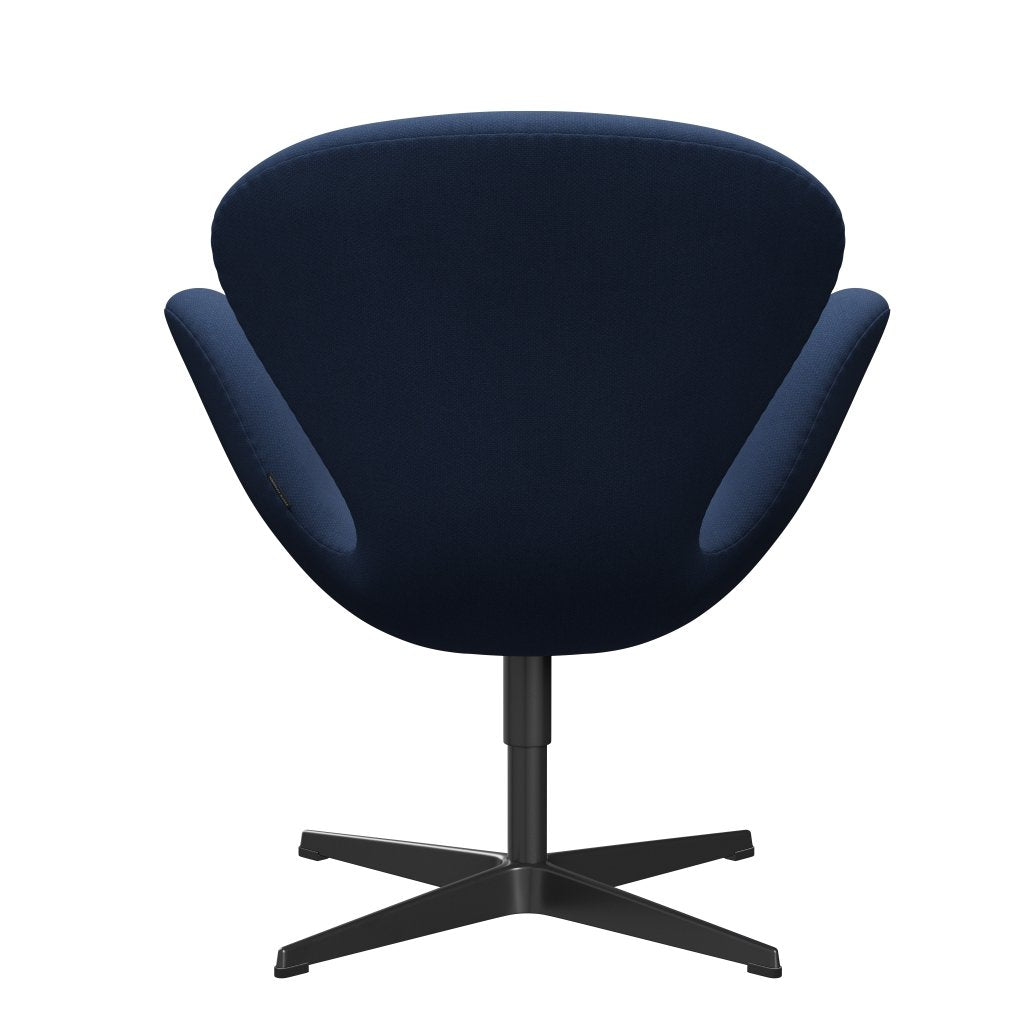 [product_category]-Fritz Hansen Swan Lounge Chair, Black Lacquered/Fiord Medium Blue/Medium Blue-Fritz Hansen-3320-FIO791-BLLA-FRI-4