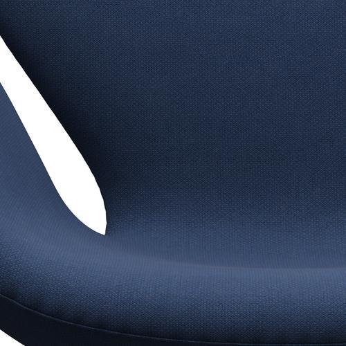 [product_category]-Fritz Hansen Swan Lounge Chair, Black Lacquered/Fiord Medium Blue/Medium Blue-Fritz Hansen-3320-FIO791-BLLA-FRI-6