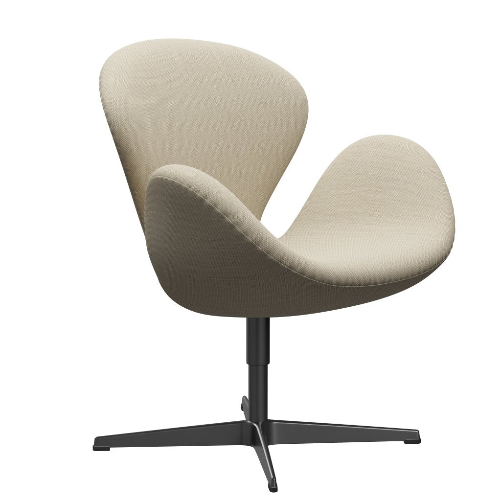 [product_category]-Fritz Hansen Swan Lounge Chair, Black Lacquered/Fiord Natural Sand-Fritz Hansen-3320-FIO322-BLLA-FRI-2