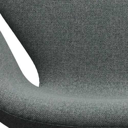 [product_category]-Fritz Hansen Swan Lounge Chair, Black Lacquered/Hallingdal Grey-Fritz Hansen-3320-HAL130-BLLA-FRI-6