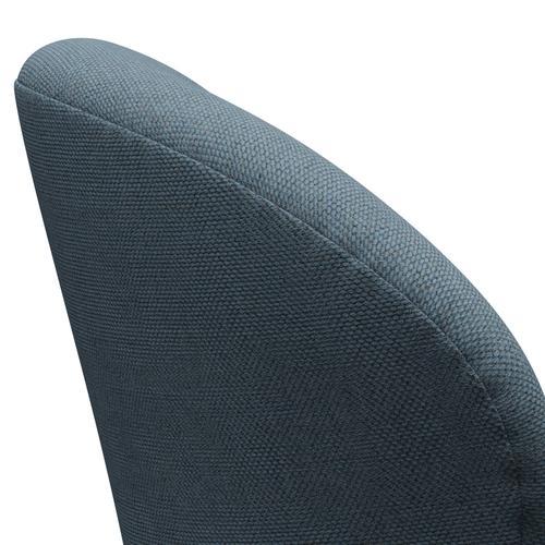 [product_category]-Fritz Hansen Swan Lounge Chair, Black Lacquered/Re Wool Natural/Light Blue-Fritz Hansen-3320-REW768-BLLA-FRI-5