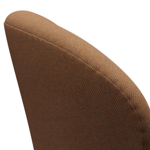 [product_category]-Fritz Hansen Swan Lounge Chair, Black Lacquered/Re Wool Ornage/Natural-Fritz Hansen-3320-REW568-BLLA-FRI-5