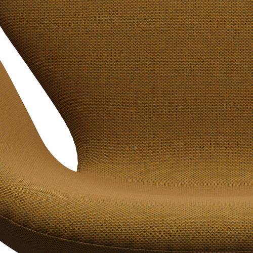 [product_category]-Fritz Hansen Swan Lounge Chair, Black Lacquered/Re Wool Saffron/Natural-Fritz Hansen-3320-REW448-BLLA-FRI-6