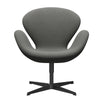 Fritz Hansen Swan™ Lounge Chair, Black Lacquered/Re Wool Taupe/Natural