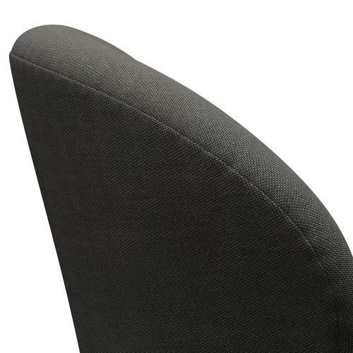 [product_category]-Fritz Hansen Swan Lounge Chair, Black Lacquered/Rime Dark Grey/Khaki-Fritz Hansen-3320-RIM271-BLLA-FRI-5