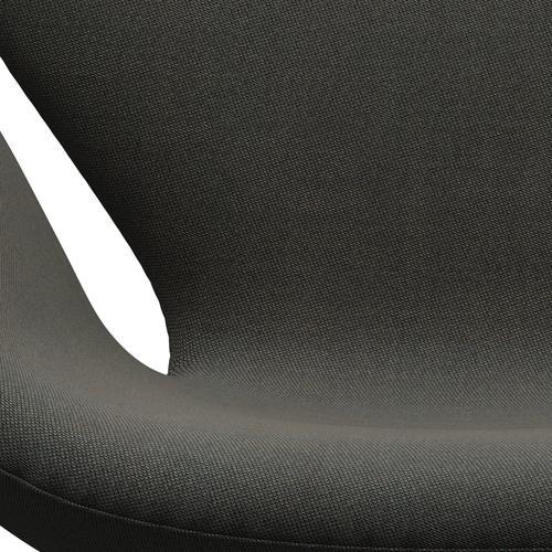 [product_category]-Fritz Hansen Swan Lounge Chair, Black Lacquered/Rime Dark Grey/Khaki-Fritz Hansen-3320-RIM271-BLLA-FRI-6