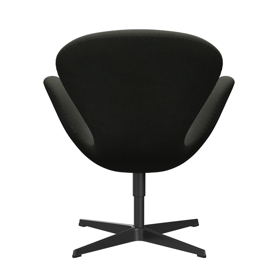 [product_category]-Fritz Hansen Swan Lounge Chair, Black Lacquered/Rime Dark Grey/Khaki/Blue-Fritz Hansen-3320-RIM991-BLLA-FRI-4