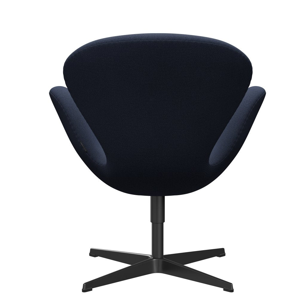 [product_category]-Fritz Hansen Swan Lounge Chair, Black Lacquered/Rime Light Blue/Brown-Fritz Hansen-3320-RIM781-BLLA-FRI-4