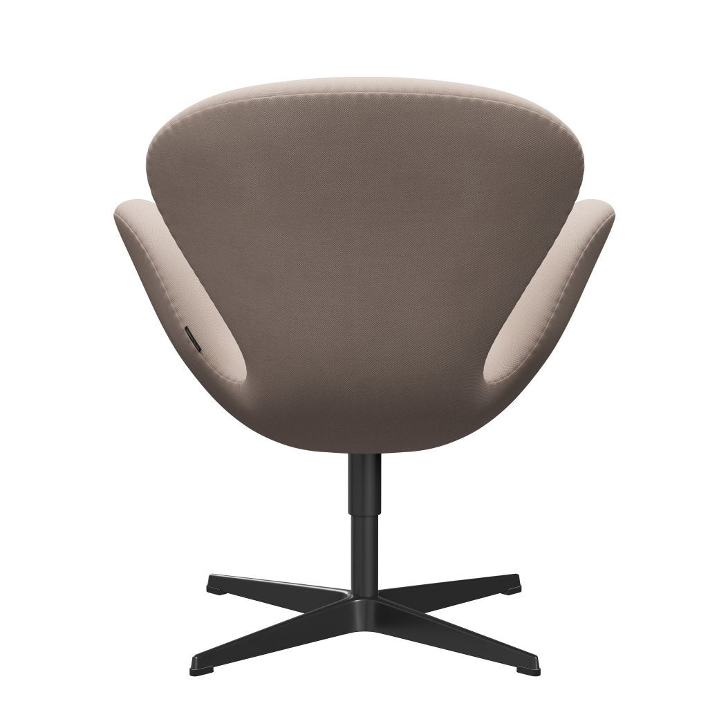 [product_category]-Fritz Hansen Swan Lounge Chair, Black Lacquered/Rime Sand Light-Fritz Hansen-3320-RIM111-BLLA-FRI-4